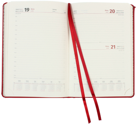 Ежедневник датированный на 2026 год Berlingo Vivella Prestige (А5), 145*215 мм, 184 л., красный