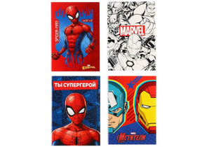 Блокнот на скобе Sima-Land (А6), 100×140 мм, 32 л., клетка, «Для мальчика», ассорти