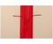 Папка архивная из картона со сшивателем (со шпагатом) , А4, ширина корешка 30 мм, плотность 1240 г/м2, красная