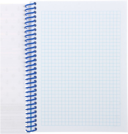 Тетрадь-блокнот на спирали Bourgeois для записей, 140*190 мм, 80 л., клетка, «17218-17220», ассорти