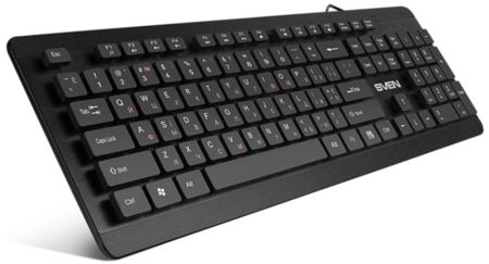 Клавиатура Sven KB-E5700H, USB, проводная, черная Клавиатура Sven KB-E5700H, USB, проводная, черная