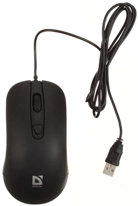 Мышь компьютерная Defender Classic MB-230, USB, проводная, черная
