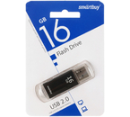 Флеш-накопитель SmartBuy V-Cut, 16 Gb, корпус черный