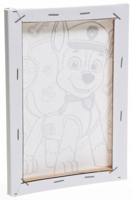 Картина по номерам на холсте Sima-Land, 21*15 см, «Гончик. Paw Patrol»