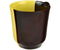 Кружка керамическая «Цветы», 300 мл, 90*95 мм, желто-коричневая