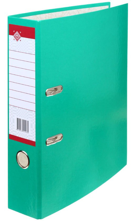 Папка-регистратор «Красная звезда» с односторонним ламинированным покрытием, корешок 70 мм, светло-зеленый