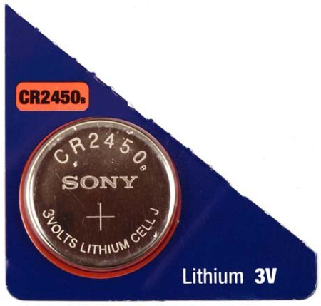 Батарейка литиевая Sony Lithium, CR2450, 3V