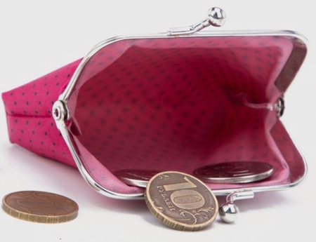 Кошелек-монетница женский на фермуаре Sima-Land (текстиль), 9*1,5*7 см, «Горох», фуксия Кошелек-монетница женский на фермуаре Sima-Land (текстиль), 9*1,5*7 см, «Горох», фуксия