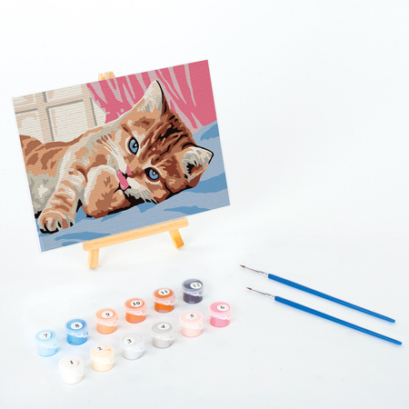 Картина по номерам «Юнландия», 15*20 см, «Котёнок» Картина по номерам «Юнландия», 15*20 см, «Котёнок»