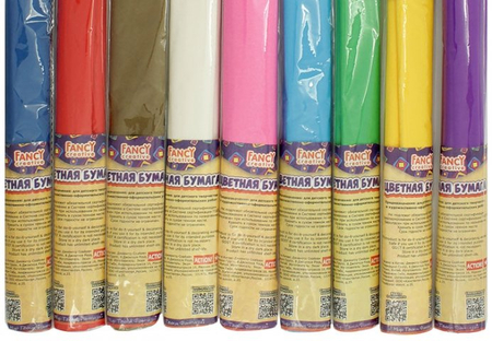 Бумага цветная папиросная Fancy Creative, 50*250 см, ассорти (цена за 1 рулон) Бумага цветная папиросная Fancy Creative, 50*250 см, ассорти (цена за 1 рулон)