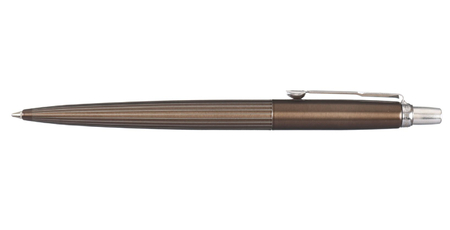 Ручка подарочная шариковая Parker Jotter Premium Carlisle Brown Pinstripe CT, корпус коричневый