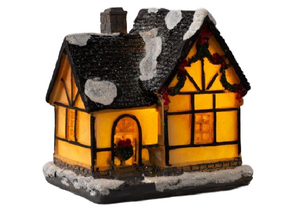 Фигура светодиодная «Дом с еловой гирляндой», 5,5×4,5×6 см