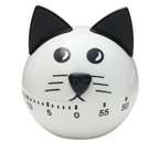 Таймер механический кухонный «Котёнок», 6,5×7,2 см