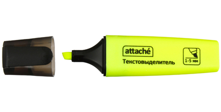 Маркер-текстовыделитель Attache Colored, желтый