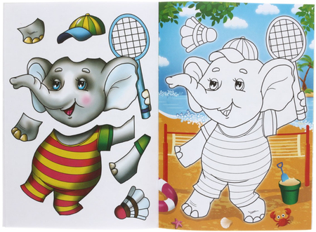 Аппликация-книжка «Мульти-Пульти», 160*235 мм, «Животные» Аппликация-книжка «Мульти-Пульти», 160*235 мм, «Животные»