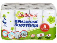 Полотенца бумажные «Любаша» (в рулоне)