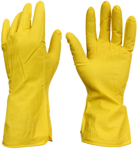 Перчатки латексные Xinda, размер ХL, желтые