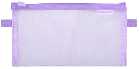 Пенал-конверт сетчатый Brauberg, 220*100 мм, фиолетовый