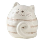 Фигурка керамическая Sima-Land, 8×7,5×8,5 см, «Полосатый котик-шарик»