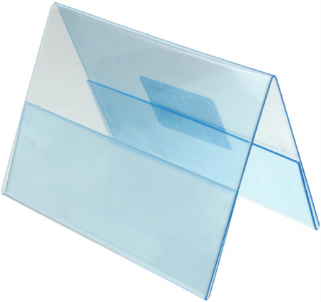 Подставка информационная из оргстекла Brauberg, 210*150 мм, двухсторонняя, прозрачная