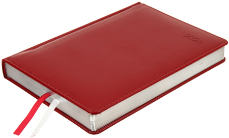 Ежедневник датированный на 2026 год Berlingo Silver Pristine, 145*215 мм, 184 л., красный Ежедневник датированный на 2026 год Berlingo Silver Pristine, 145*215 мм, 184 л., красный