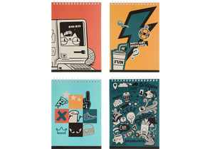 Блокнот на гребне BG А5, 145×200 мм, 60 л., клетка, «Могу позволить», ассорти