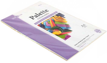 Бумага офисная цветная Palette Pastel, А4 (210*297 мм), 80 г/м2, пастель, 50 л., 5 цветов