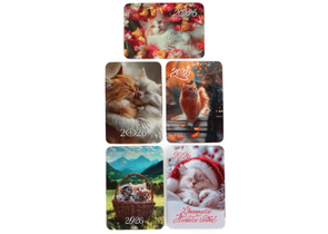 Календарь карманный на 2026 год Sima-Land, 7×10 см, «Котики», ассорти