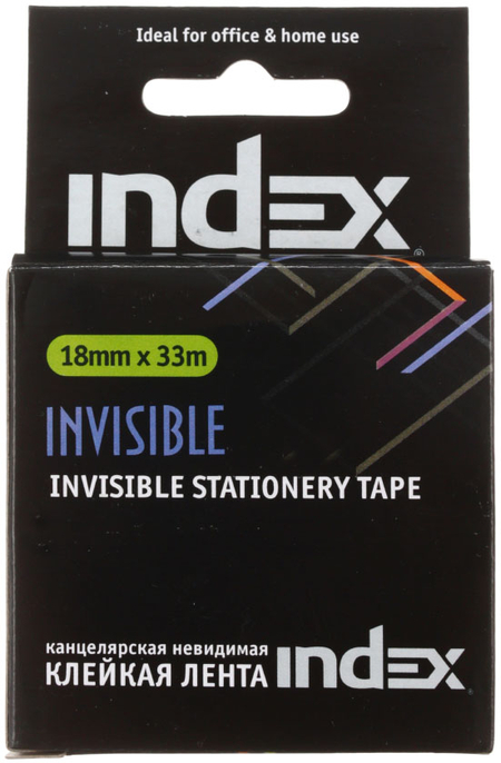 Клейкая лента канцелярская Invisible Index, 18 мм*33 м Клейкая лента канцелярская Invisible Index, 18 мм*33 м