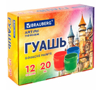 Гуашь Brauberg «Замок», 12 цветов×20 мл Гуашь Brauberg «Замок», 12 цветов×20 мл