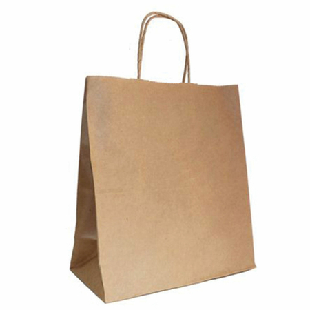 Пакет бумажный с ручками, 220*250*120 мм