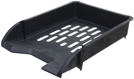 Лоток горизонтальный «Стамм», 340*250*60 мм, черный