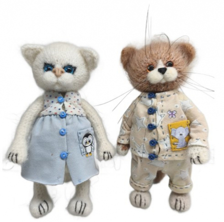 Игрушка мягкая «Кот» (Пинчук М.Ю.), 9,5*9*17 см, ассорти