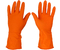 Перчатки латексные хозяйственные «Умничка», размер L, оранжевые