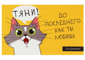 Планинг недатированный на склейке Calligrata, 105×170 мм, 50 л., «Планер трудоголика»