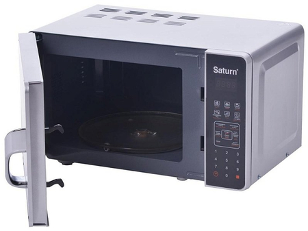 Микроволновая печь Saturn ST-MW7158G с грилем, черная/серебристая