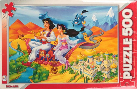 Набор пазлов «Канц Эксмо», 340*484 мм, 500 элементов, «Аладдин и волшебная лампа», 3+ Набор пазлов «Канц Эксмо», 340*484 мм, 500 элементов, «Аладдин и волшебная лампа», 3+