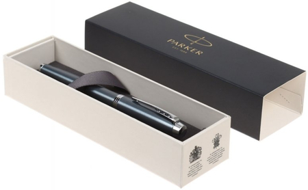 Ручка-роллер подарочная Parker IM Core T321 Light Blue Grey CT, корпус серо-голубой Ручка-роллер подарочная Parker IM Core T321 Light Blue Grey CT, корпус серо-голубой