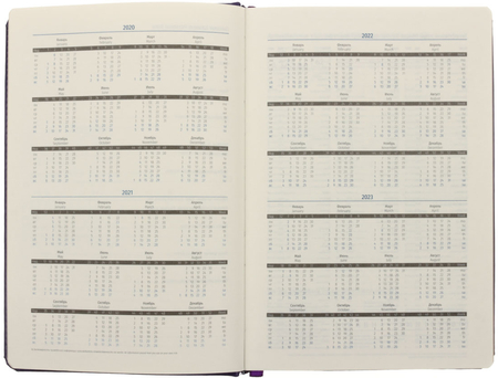 Ежедневник недатированный Berlingo xGold, 143*210 мм, 160 л., фиолетовый