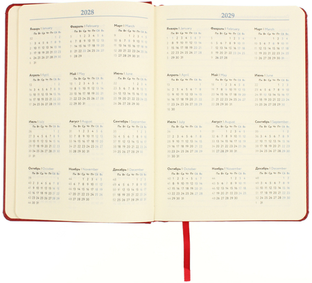 Ежедневник недатированный Attache Classic, 145*205 мм, 136 л., красный