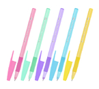 Ручка шариковая одноразовая Brauberg i-Stick Point Pastel, корпус ассорти, стержень синий