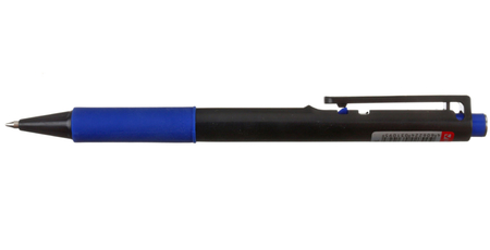 Ручка шариковая автоматическая одноразовая Brauberg, корпус черный, стержень синий