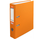 Папка-регистратор Deli «Эко» с односторонним ПВХ-покрытием, корешок 75 мм, оранжевый