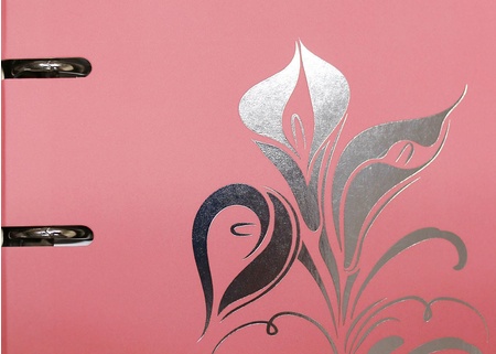 Тетрадь общая А5, 100 л. на кольцах ColourMania, 165*210 мм, клетка, «Дизайн 8», розовая