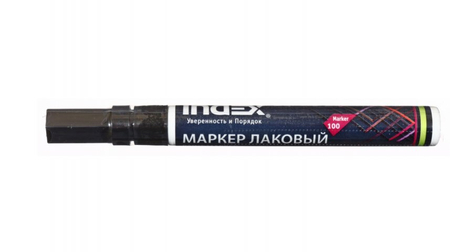 Маркер лаковый Index IPM100/IMP100, черный