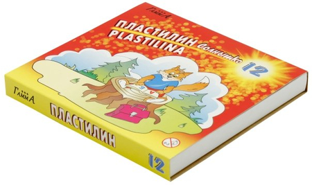 Пластилин «Солнышко», 12 цветов, 240 г, со стекой Пластилин «Солнышко», 12 цветов, 240 г, со стекой