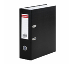 Папка-регистратор Brauberg с односторонним ПВХ-покрытием, корешок 90 мм, черный