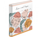Тетрадь общая А5, 120 л. на кольцах ArtSpace «Стиль», 170×215 мм, клетка, Love And Hope