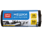 Пакеты для мусора OfficeClean (ПНД), 35 л, 50 шт., черные Пакеты для мусора OfficeClean (ПНД), 35 л, 50 шт., черные