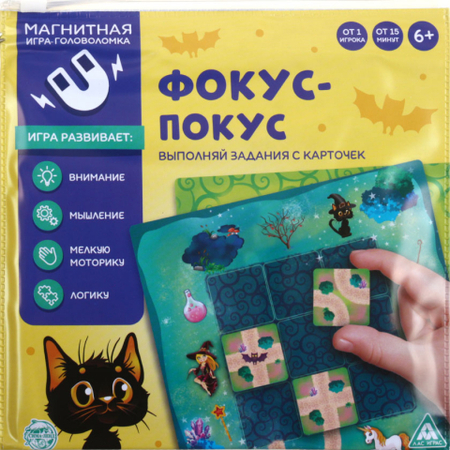 Игра-головоломка магнитная «Фокус-покус», 6+ Игра-головоломка магнитная «Фокус-покус», 6+